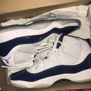 Navy blue Jordan 11s